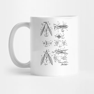 FISHING LURE VINTAGE PATENT DRAWING Mug